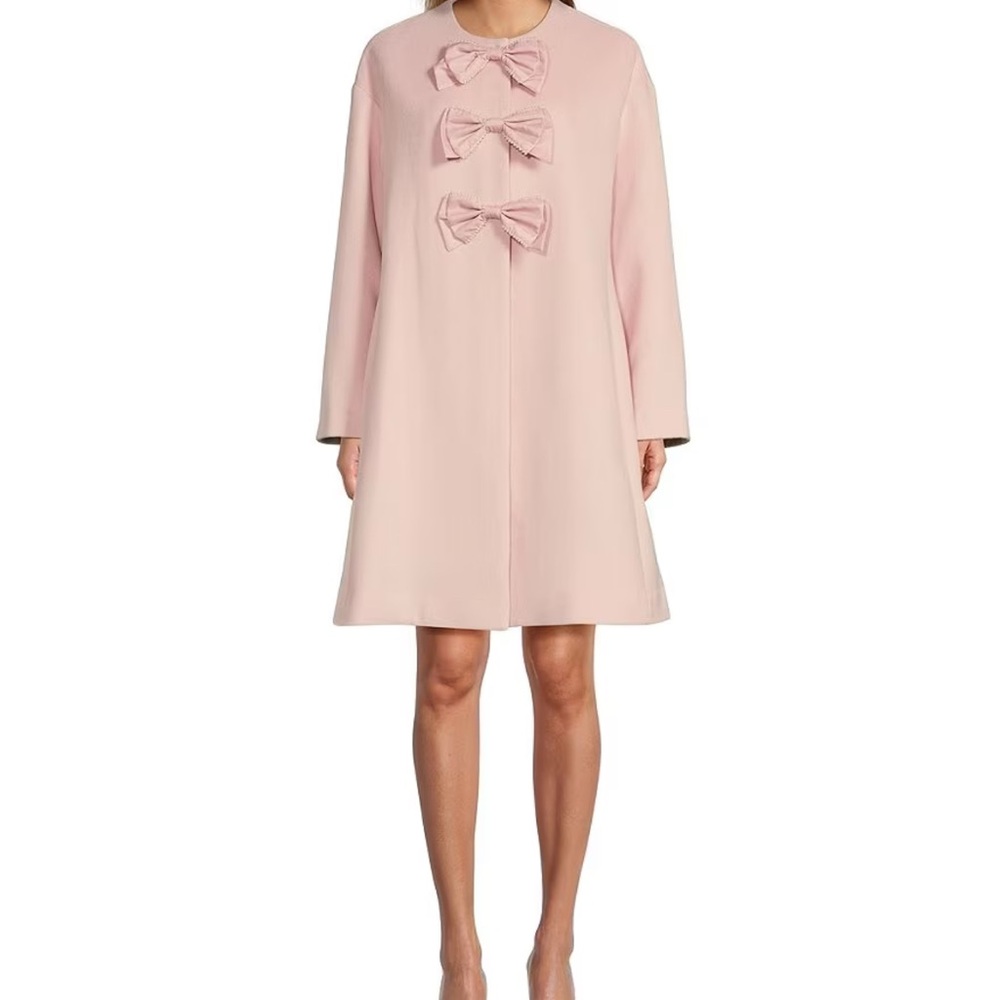 ANTONIO MELANI Pale Pink Three-Bow Mini Dress